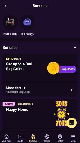 SlapKong Casino Promotions Mobile