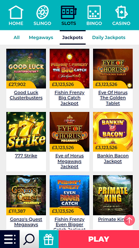 Slingo Casino Mobile Jackpot