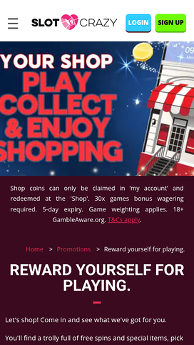 Slot Crazy Casino Mobile Shop