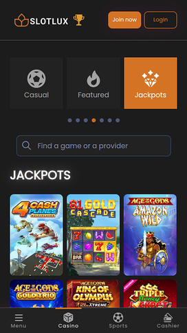 Slot Lux Casino Mobile Jackpot