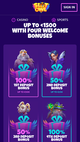 Slot Owl Casino Mobile Promotions