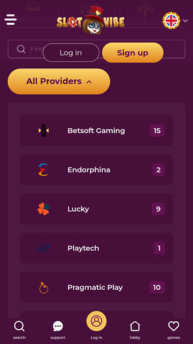 SlotVibe Casino Mobile Game Developers