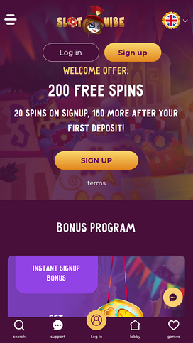 SlotVibe Casino Mobile Promotions