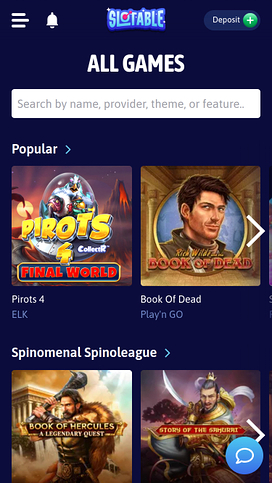 Slotable Casino Mobile Games