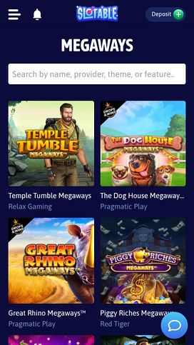 Slotable Casino Mobile Megaways Games