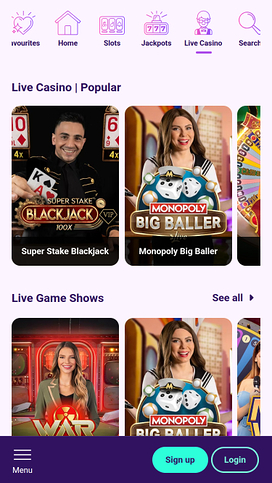 Slotbox Casino Mobile Live Dealer
