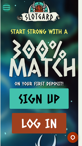 Slotgard Casino Mobile Homepage