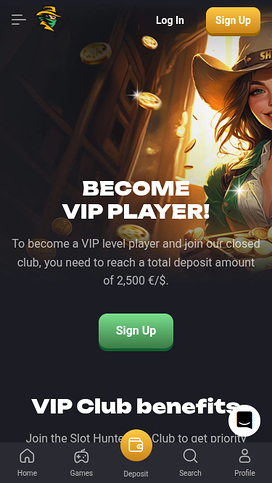 Slot Hunter Casino Mobile VIP Program