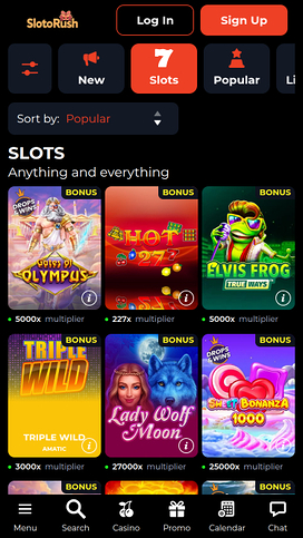 SlotoRush Casino Mobile Games