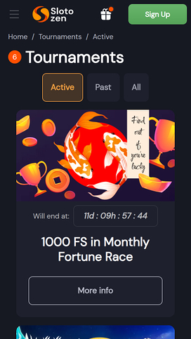 Slotozen Casino Mobile Tournaments