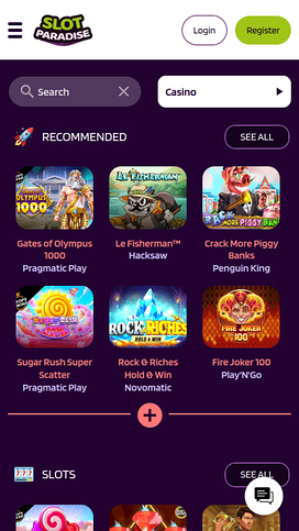 SlotParadise Casino Mobile Games