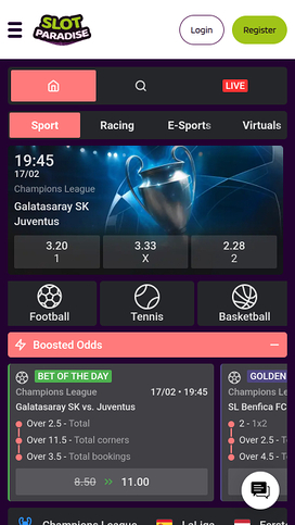 SlotParadise Casino Mobile Sports Betting