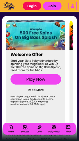Slots Baby Casino Mobile Promotions