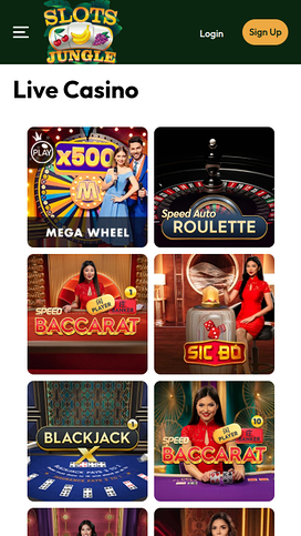 Slots Jungle Casino Mobile Live Dealer