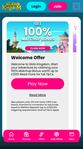 Slots Kingdom Casino Mobile Promotions
