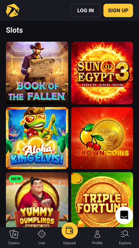 Slotsmines Casino Mobile Games