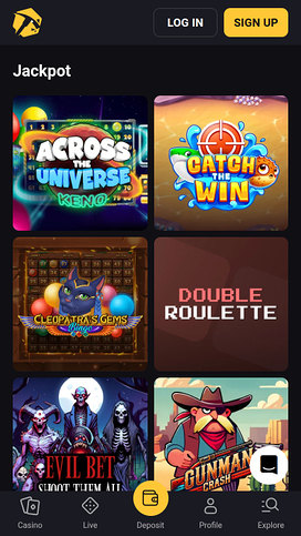 Slotsmines Casino Mobile Jackpot