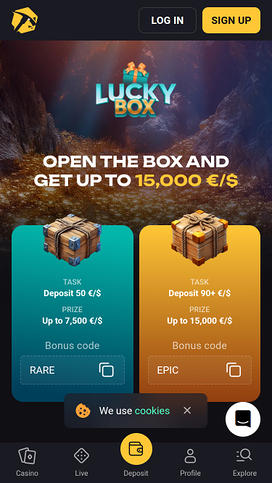Slotsmines Casino Mobile Lucky Box