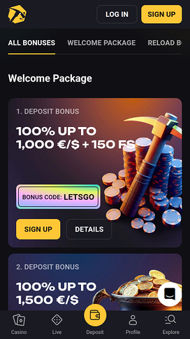 Slotsmines Casino Mobile Promotions