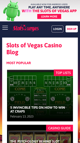 Slots of Vegas Casino Mobile Blog
