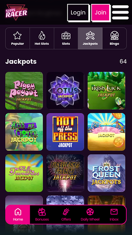 Slots Racer Casino Mobile Jackpot