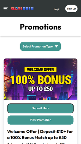 Slots Rush Casino Mobile Promotions