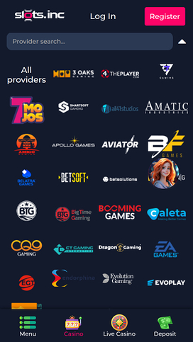 Slots.inc Casino Mobile Game Developers