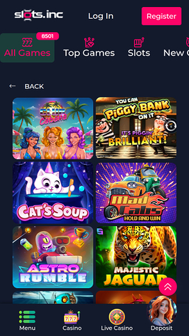 Slots.inc Casino Mobile Games