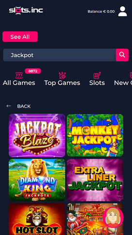 Slots.inc Casino Mobile Jackpot