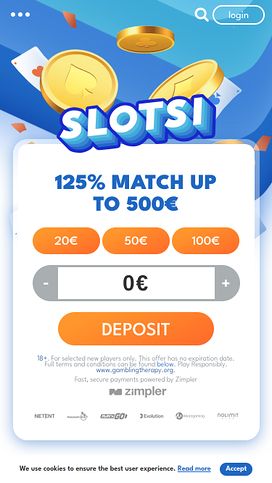 Slotsi Casino Mobile Homepage