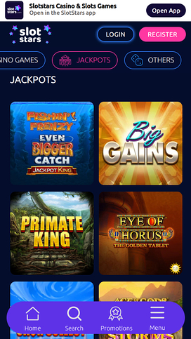 SlotStars Casino Mobile Jackpot