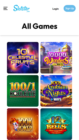 Slotster Casino Mobile Games