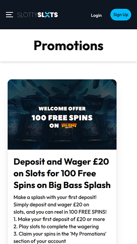 Slotty Slots Casino Mobile Promotions