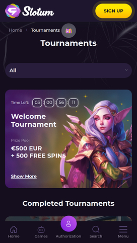 Slotum Casino Mobile Tournaments