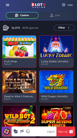 SlotV Casino Mobile Games