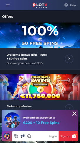 SlotV Casino Mobile Promotions