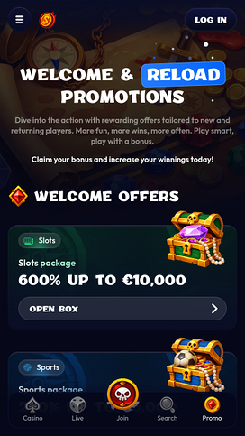 Promociones móviles de Smash Casino