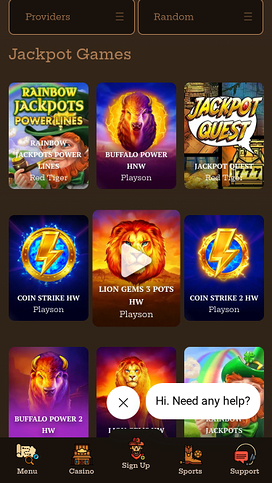 Jackpot móvil del casino Smokin Slots