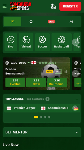 Sombrero Spins Casino Mobile Sports