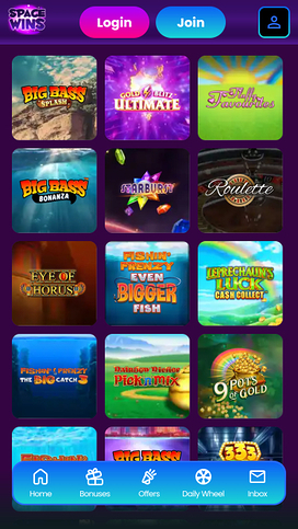 Space Wins Casino Mobile Games
