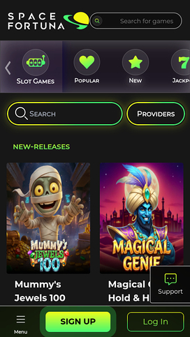 SpaceFortuna Mobile Games