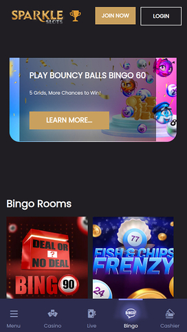 Sparkle Slots Casino Mobile Bingo