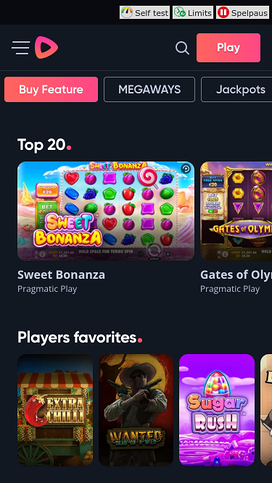 Speedy Casino Mobile Feature Buy