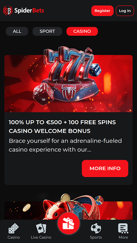 Promociones del casino SpiderBets