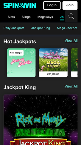 Spin And Win Casino Mobile Jackpot