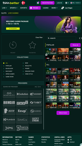 SpinBetter Casino Mobile Live Dealer