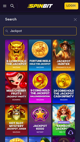 SpinBit Casino Mobile Jackpot