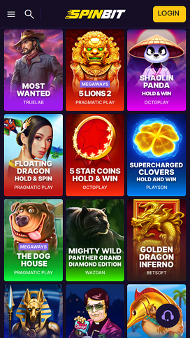 SpinBit Casino Mobile Pokies