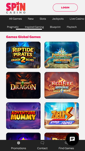 Spin Casino Mobile Game Developers