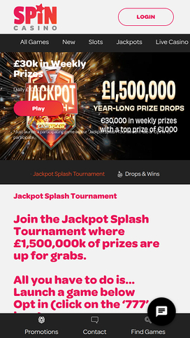 Spin Casino Mobile Tournament